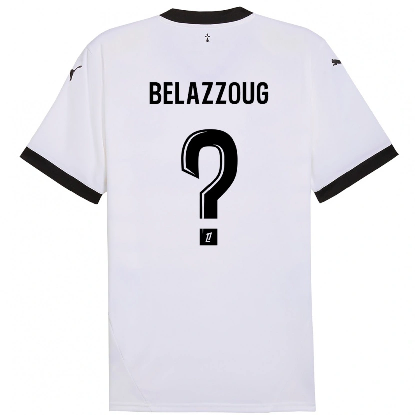 Danxen Men Kilian Belazzoug #0 White Black Away Jersey 2024/25 T-Shirt