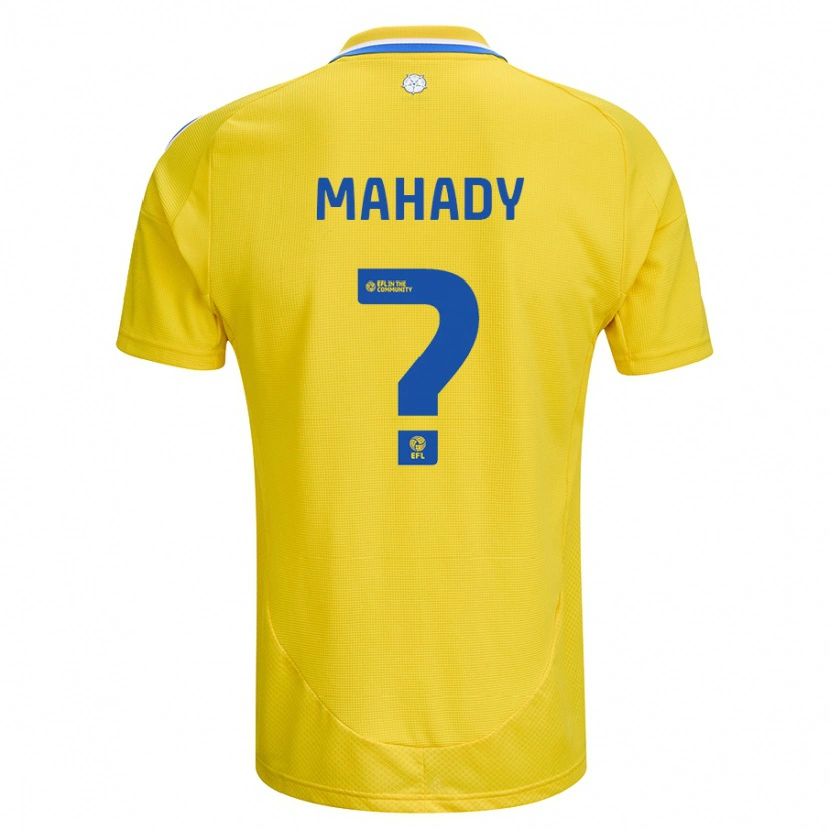 Danxen Men Rory Mahady #0 Yellow Blue Away Jersey 2024/25 T-Shirt