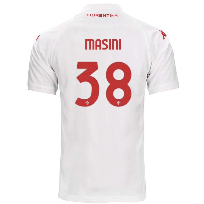 Danxen Men Linda Masini #38 White Away Jersey 2024/25 T-Shirt