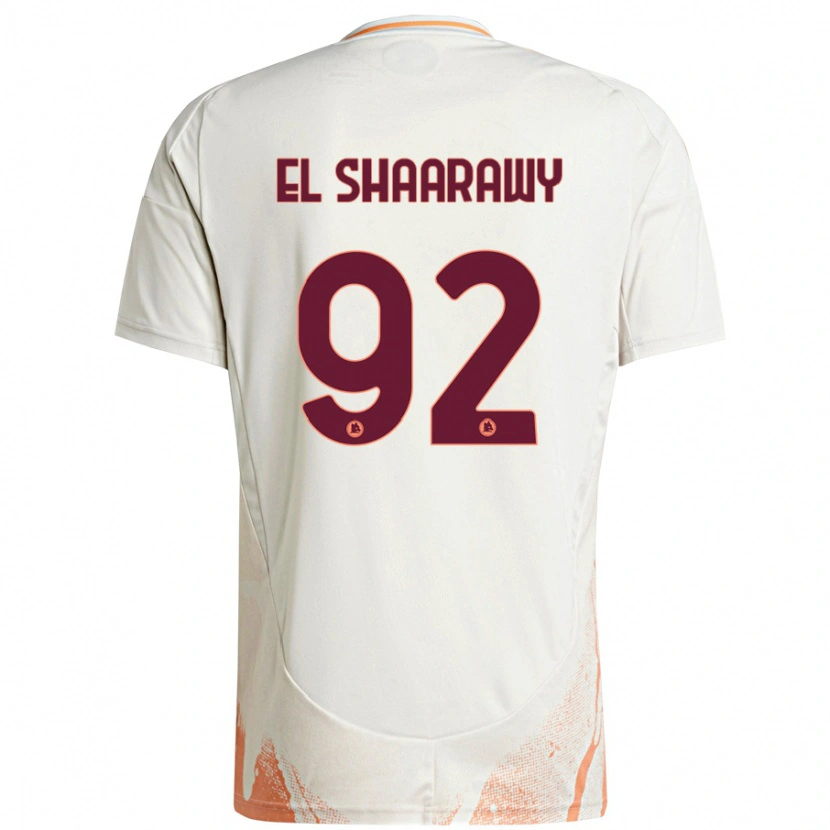 Danxen Men Stephan El Shaarawy #92 Cream White Orange Away Jersey 2024/25 T-Shirt