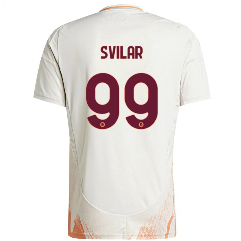 Danxen Men Mile Svilar #99 Cream White Orange Away Jersey 2024/25 T-Shirt