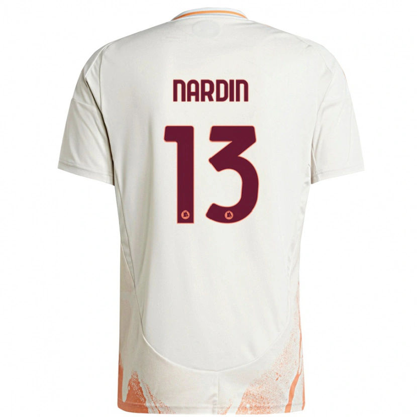 Danxen Men Federico Nardin #13 Cream White Orange Away Jersey 2024/25 T-Shirt