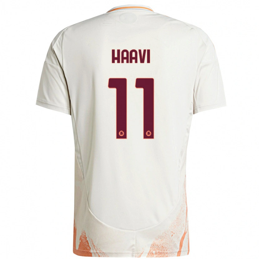 Danxen Men Emilie Haavi #11 Cream White Orange Away Jersey 2024/25 T-Shirt