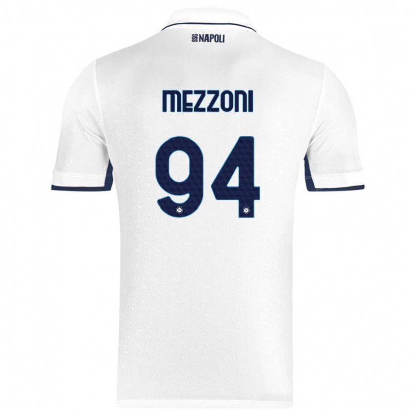 Danxen Men Francesco Mezzoni #94 White Royal Blue Away Jersey 2024/25 T-Shirt