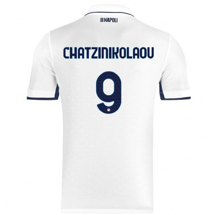 Danxen Men Despoina Chatzinikolaou #9 White Royal Blue Away Jersey 2024/25 T-Shirt