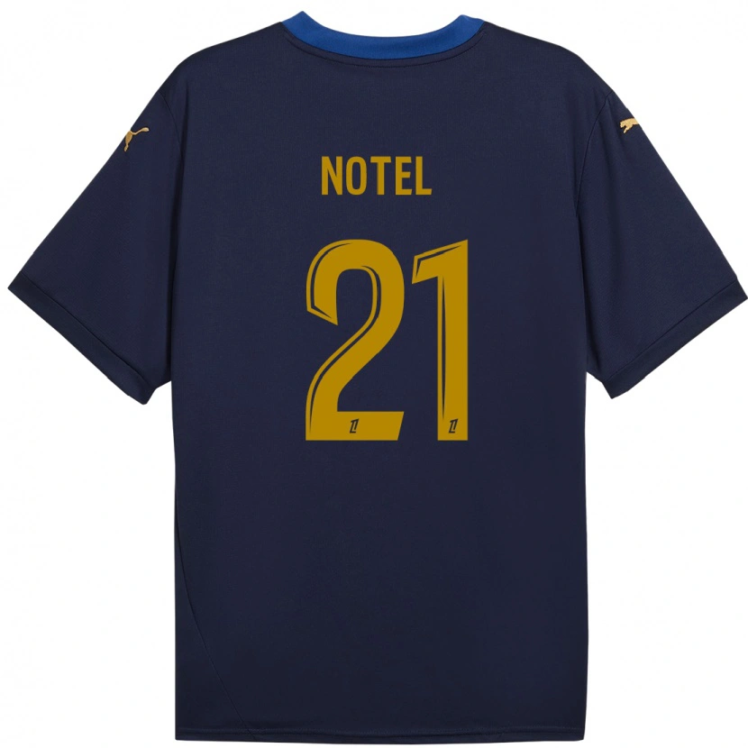 Danxen Men Léa Notel #21 Navy Gold Away Jersey 2024/25 T-Shirt