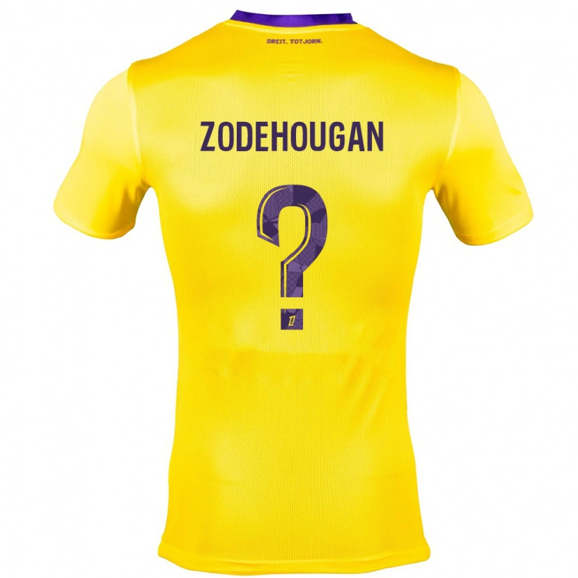 Danxen Men Yanis Zodehougan #0 Yellow Purple Away Jersey 2024/25 T-Shirt