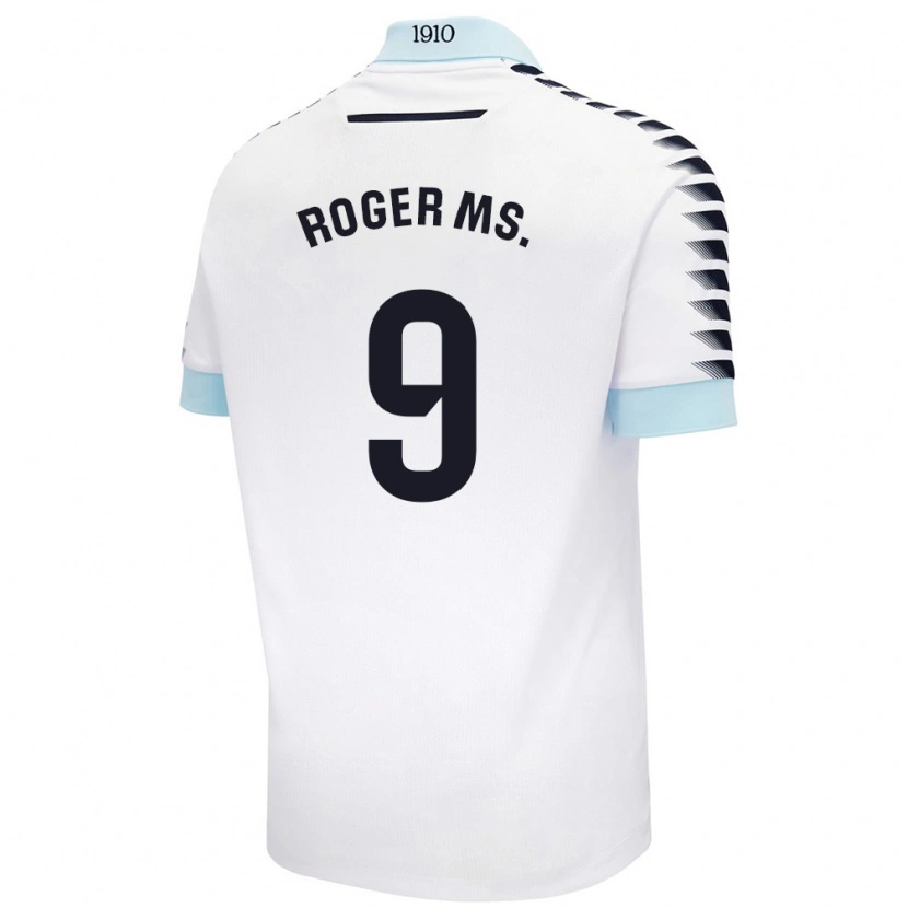 Danxen Men Roger Martí #9 White Blue Away Jersey 2024/25 T-Shirt