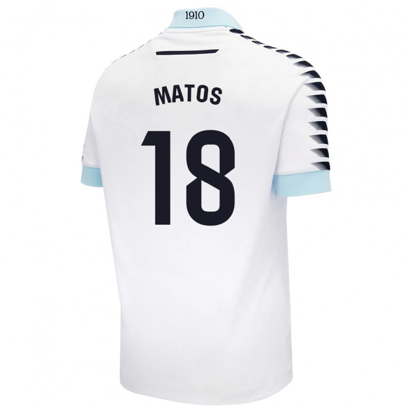 Danxen Men José Matos #18 White Blue Away Jersey 2024/25 T-Shirt