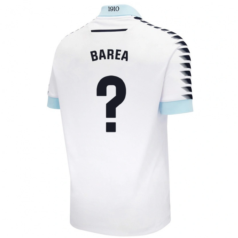 Danxen Men Pablo Barea #0 White Blue Away Jersey 2024/25 T-Shirt