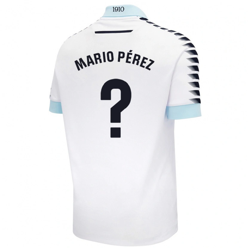 Danxen Men Mario Pérez #0 White Blue Away Jersey 2024/25 T-Shirt