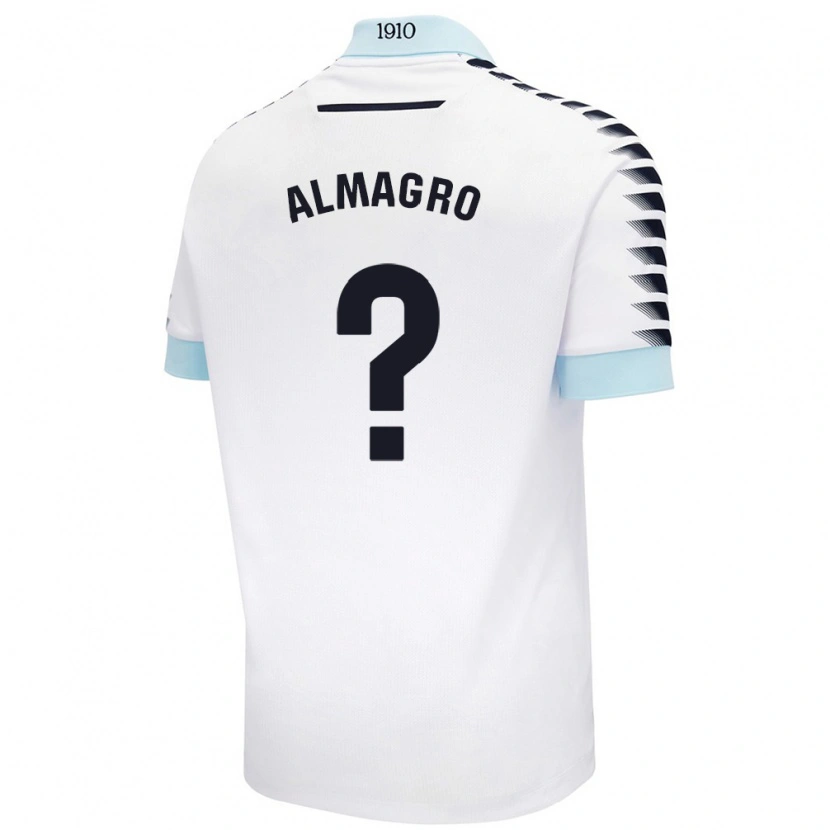 Danxen Men Samu Almagro #0 White Blue Away Jersey 2024/25 T-Shirt