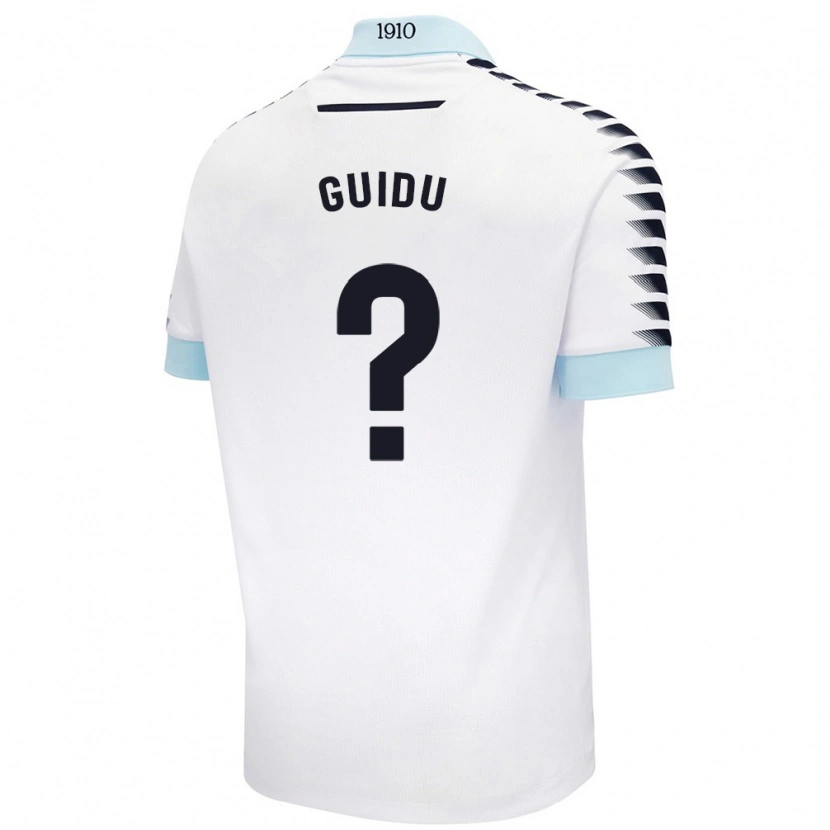 Danxen Men Massi Guidu #0 White Blue Away Jersey 2024/25 T-Shirt