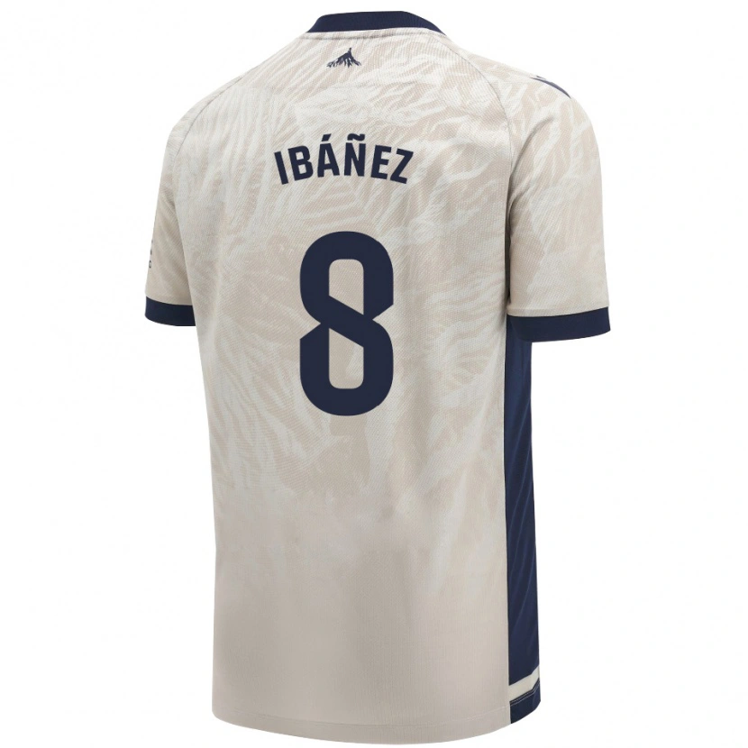 Danxen Men Pablo Ibáñez #8 Light Gray Away Jersey 2024/25 T-Shirt