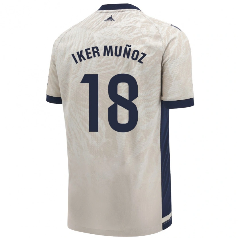Danxen Men Iker Muñoz #18 Light Gray Away Jersey 2024/25 T-Shirt