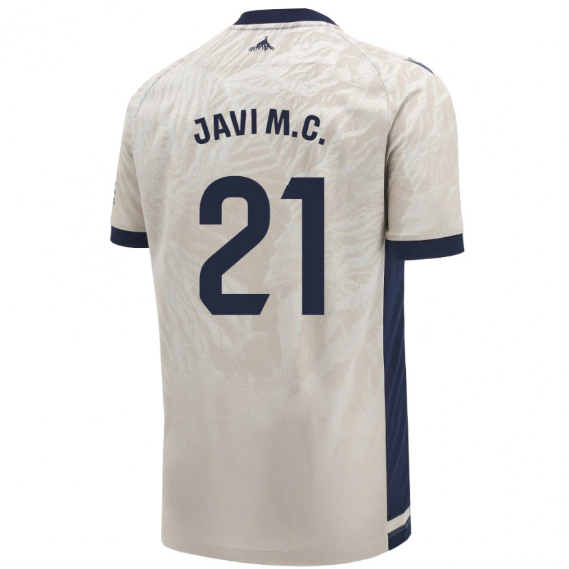 Danxen Men Javi Martínez #21 Light Gray Away Jersey 2024/25 T-Shirt