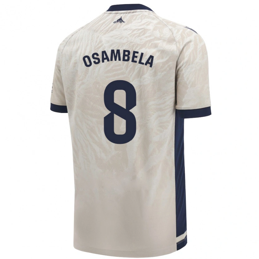 Danxen Men Asier Osambela #8 Light Gray Away Jersey 2024/25 T-Shirt
