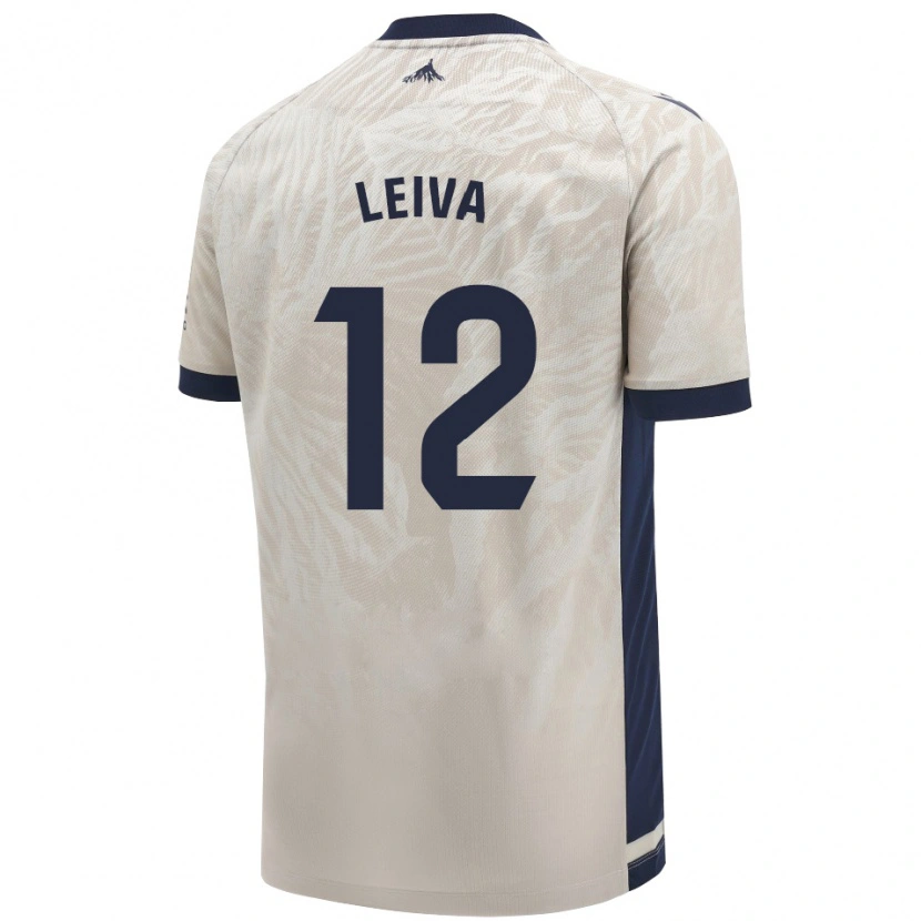 Danxen Men Álvaro Leiva #12 Light Gray Away Jersey 2024/25 T-Shirt