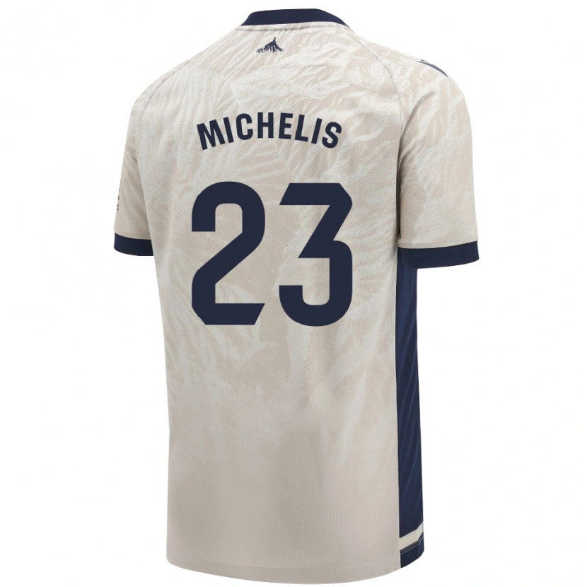 Danxen Men Nikolaos Michelis #23 Light Gray Away Jersey 2024/25 T-Shirt