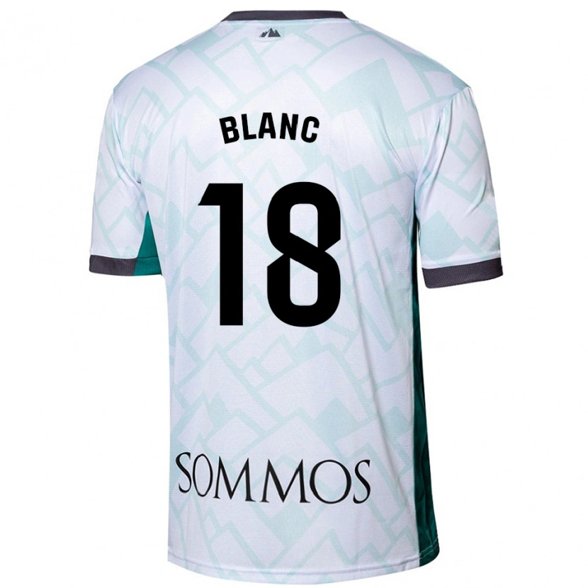 Danxen Men Laia Blanc #18 White Green Away Jersey 2024/25 T-Shirt