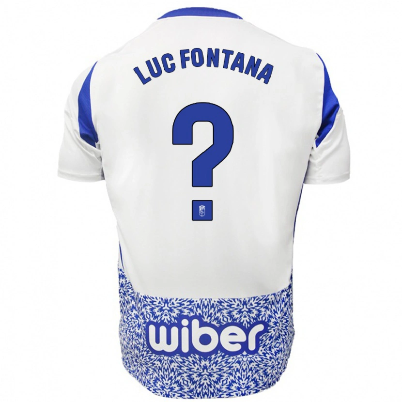 Danxen Men Jean Luc Fontana #0 White Blue Away Jersey 2024/25 T-Shirt