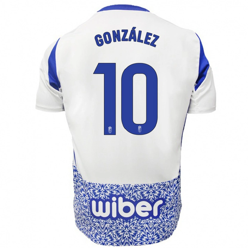 Danxen Men Mario González #10 White Blue Away Jersey 2024/25 T-Shirt
