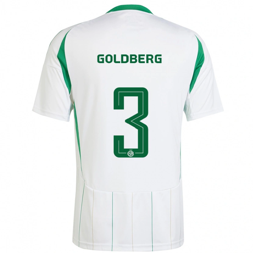 Danxen Men Shon Goldberg #3 White Green Away Jersey 2024/25 T-Shirt