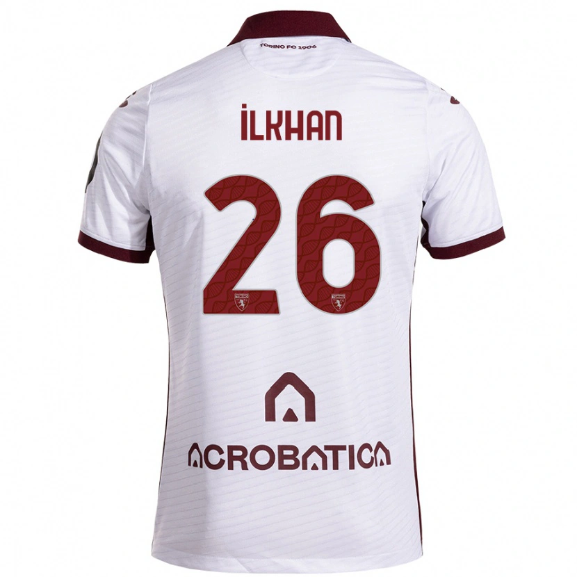 Danxen Men Emirhan İlkhan #26 White Maroon Away Jersey 2024/25 T-Shirt