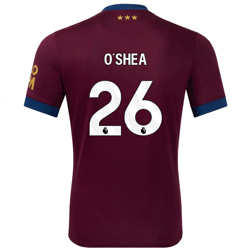 Danxen Men Dara O'shea #26 Brown Away Jersey 2024/25 T-Shirt