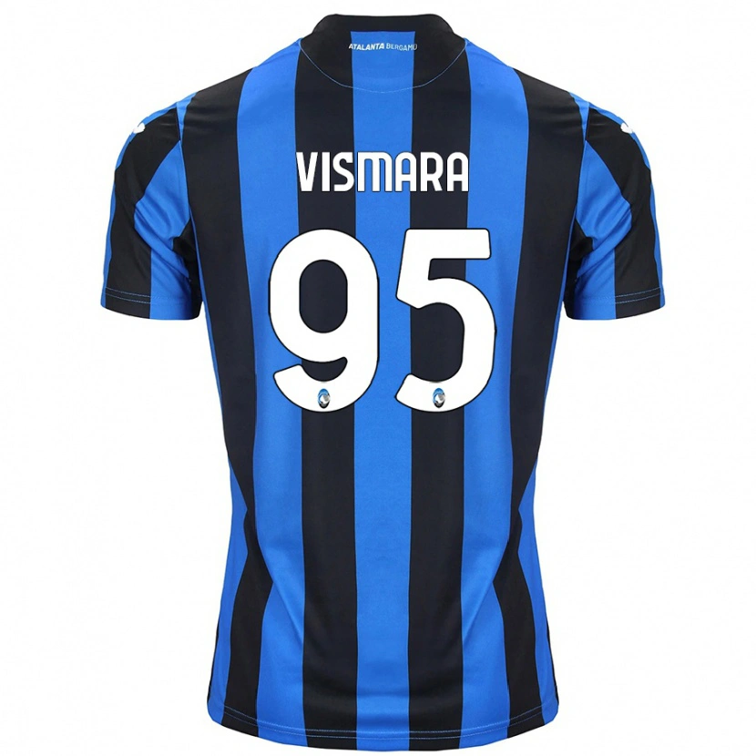 Danxen Women Paolo Vismara #95 Blue Black Home Jersey 2024/25 T-Shirt