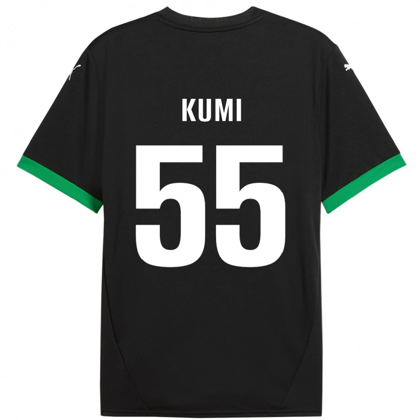 Danxen Women Justin Kumi #55 Black Dark Green Home Jersey 2024/25 T-Shirt