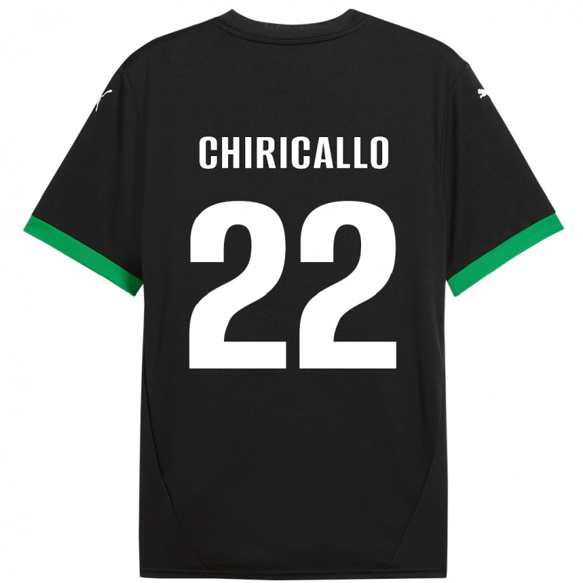 Danxen Women Giovanni Chiricallo #22 Black Dark Green Home Jersey 2024/25 T-Shirt