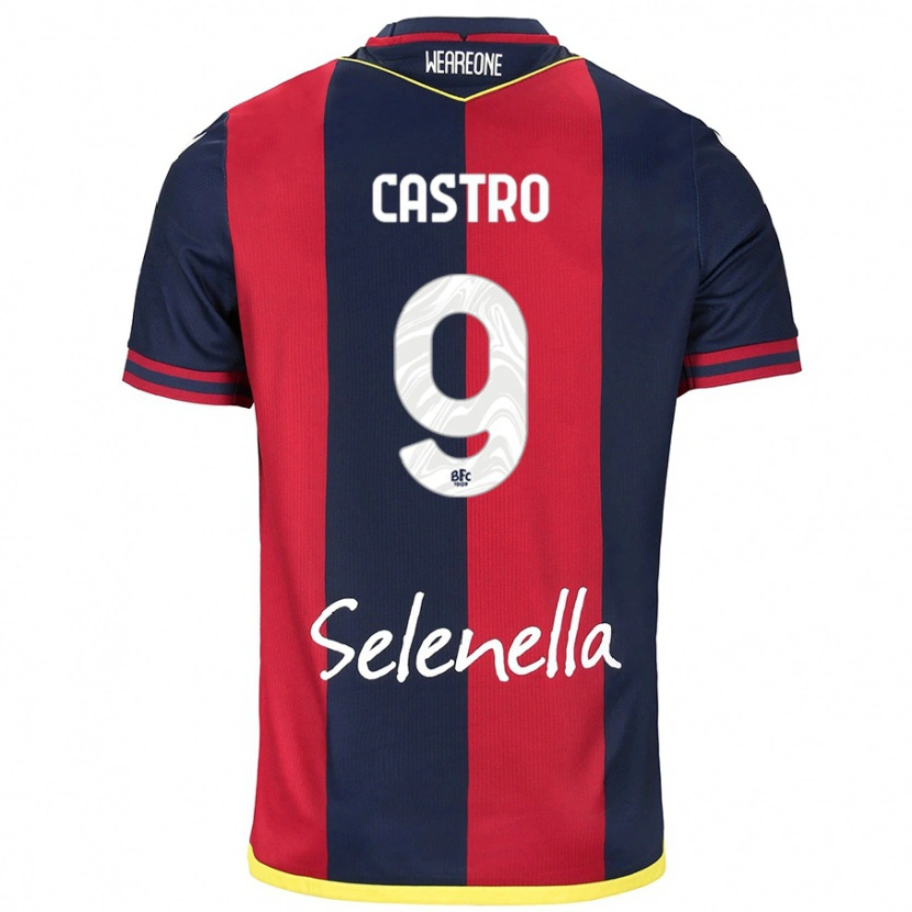 Danxen Women Santiago Castro #9 Red Royal Blue Home Jersey 2024/25 T-Shirt
