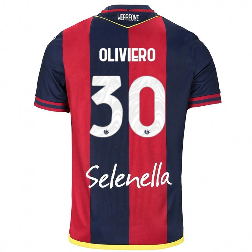 Danxen Women Andrea Oliviero #30 Red Royal Blue Home Jersey 2024/25 T-Shirt