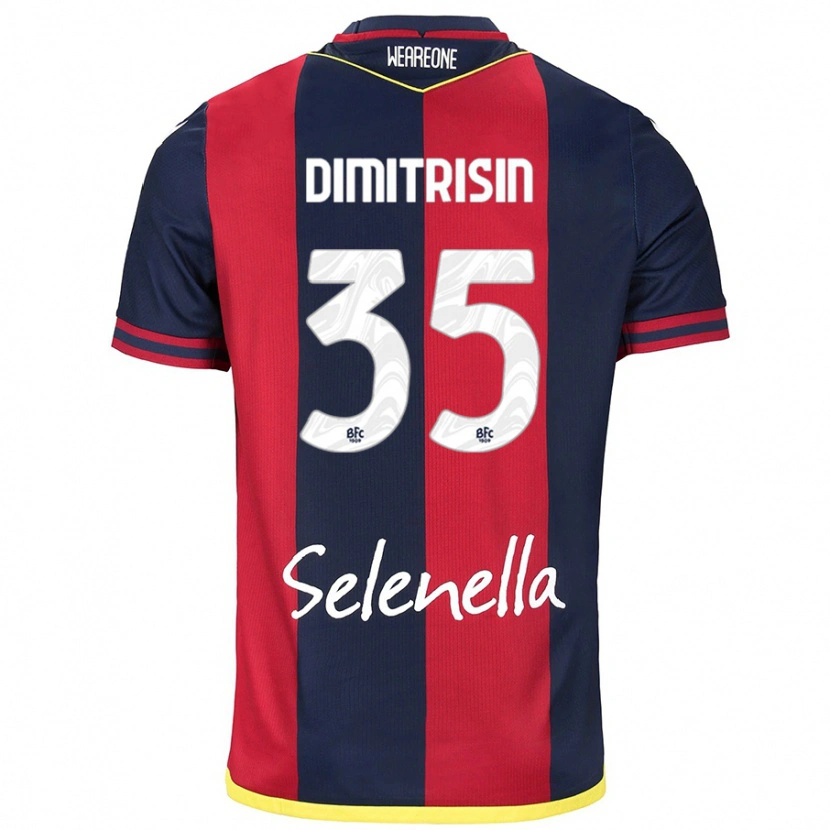 Danxen Women Danila Dimitrișin #35 Red Royal Blue Home Jersey 2024/25 T-Shirt