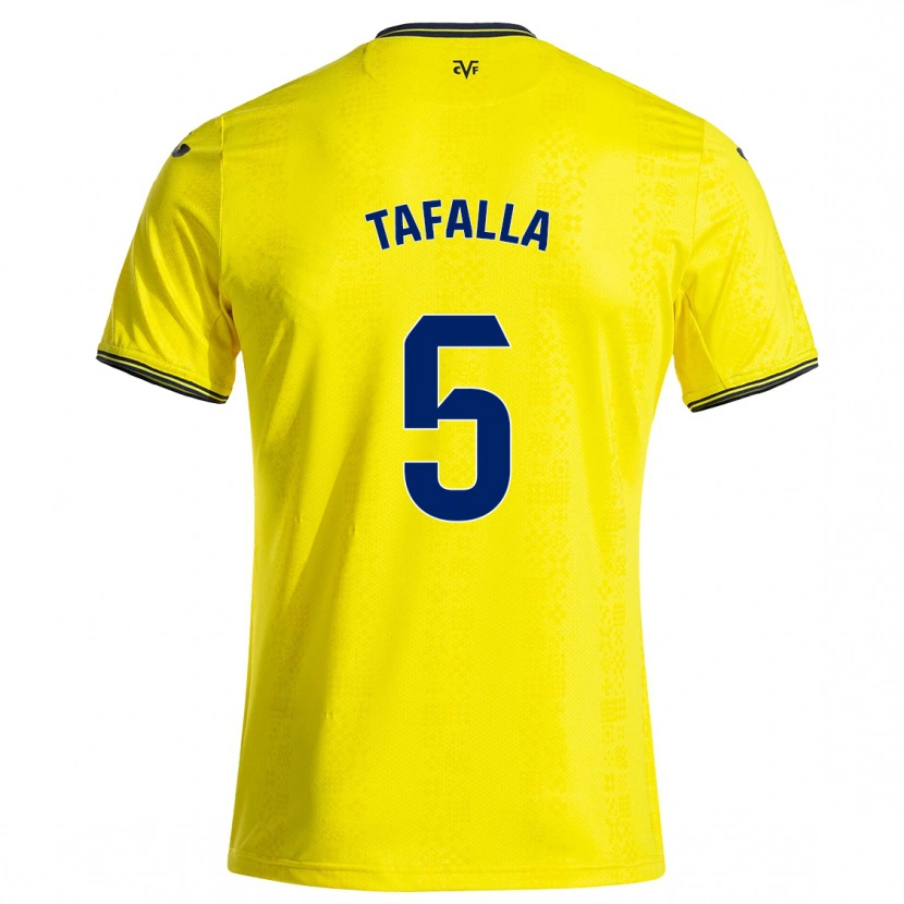 Danxen Women Fran Tafalla #5 Yellow Black Home Jersey 2024/25 T-Shirt