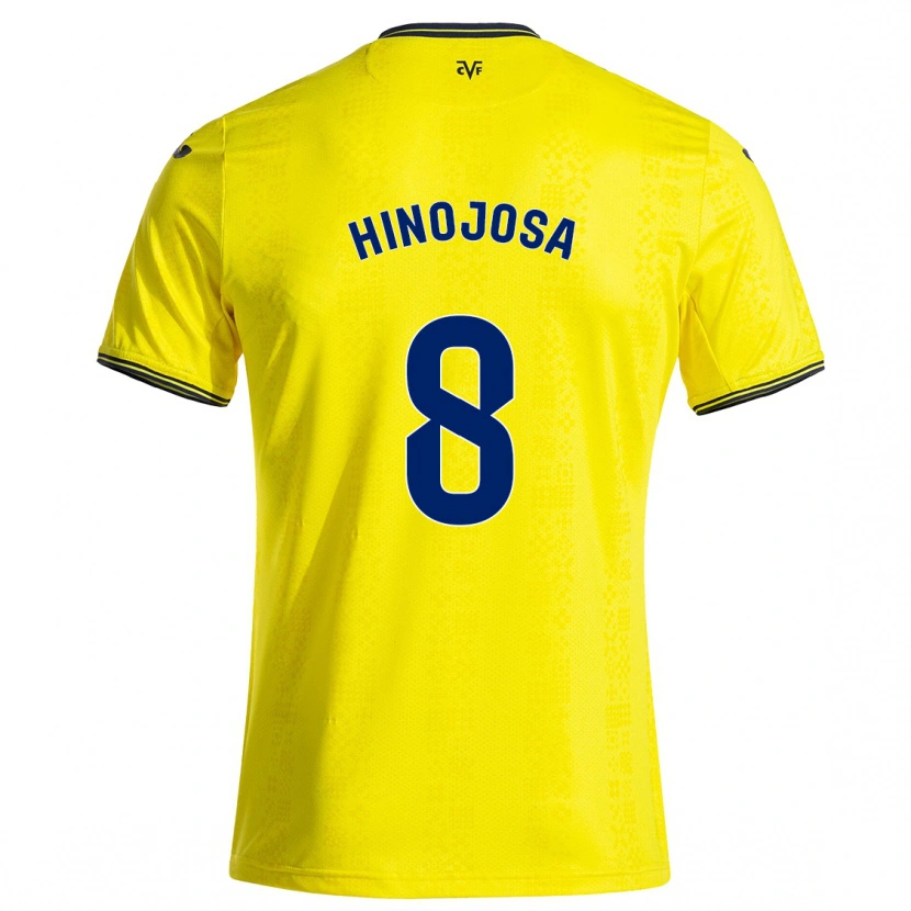 Danxen Women Sergio Hinojosa #8 Yellow Black Home Jersey 2024/25 T-Shirt