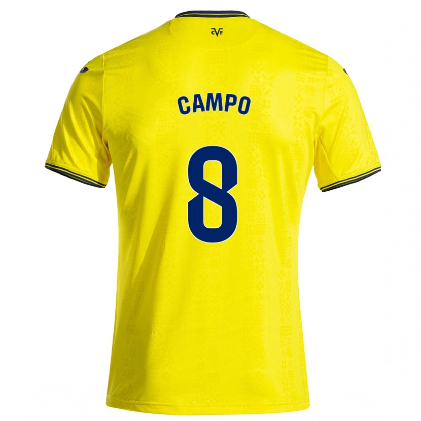 Danxen Women Ainoa Campo #8 Yellow Black Home Jersey 2024/25 T-Shirt