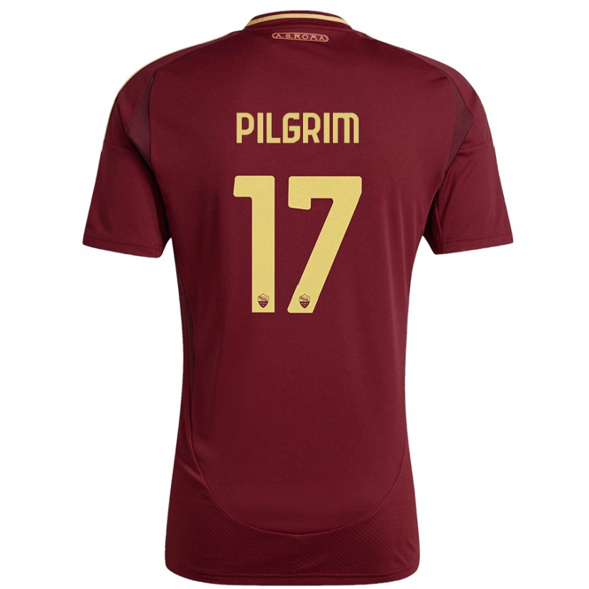 Danxen Women Alayah Pilgrim #17 Red Brown Gold Home Jersey 2024/25 T-Shirt