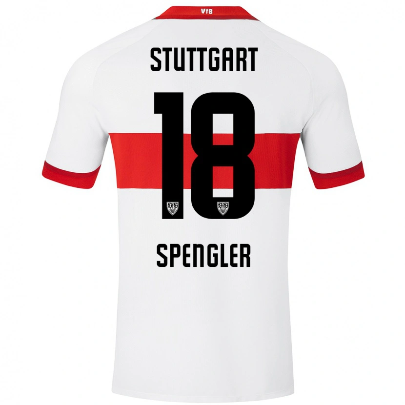 Danxen Women Jana Spengler #18 White Red Home Jersey 2024/25 T-Shirt