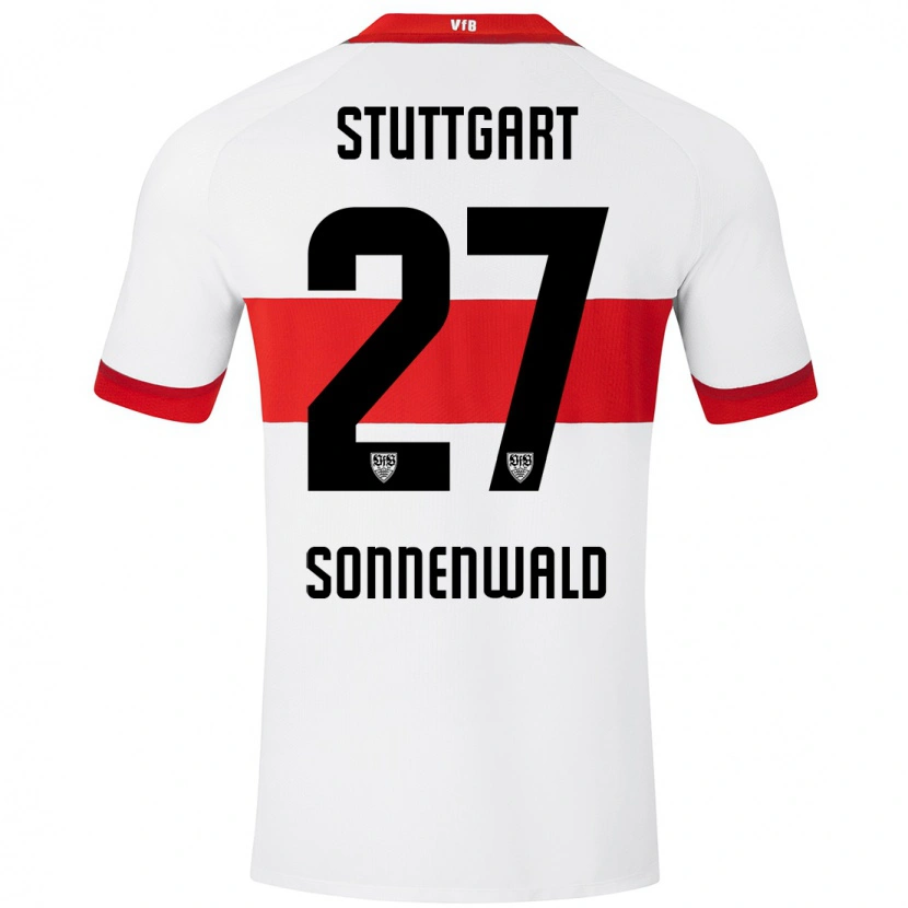 Danxen Women Lukas Sonnenwald #27 White Red Home Jersey 2024/25 T-Shirt