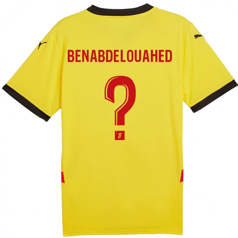 Danxen Women Kaïs Benabdelouahed #0 Yellow Red Home Jersey 2024/25 T-Shirt