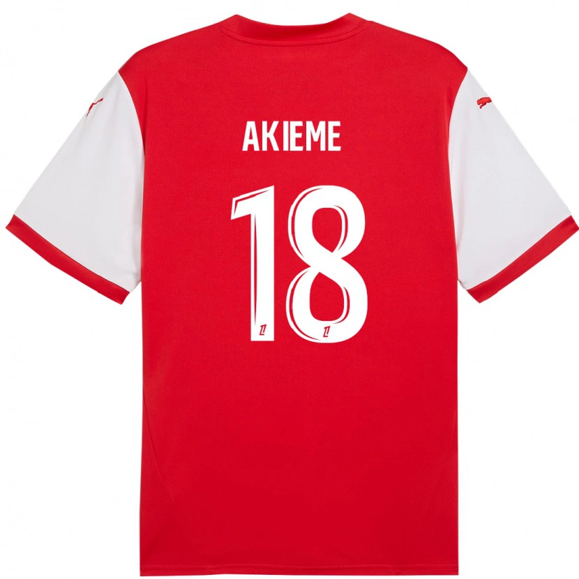 Danxen Women Sergio Akieme #18 Red White Home Jersey 2024/25 T-Shirt