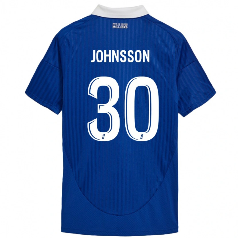 Danxen Women Karl-Johan Johnsson #30 Blue White Home Jersey 2024/25 T-Shirt