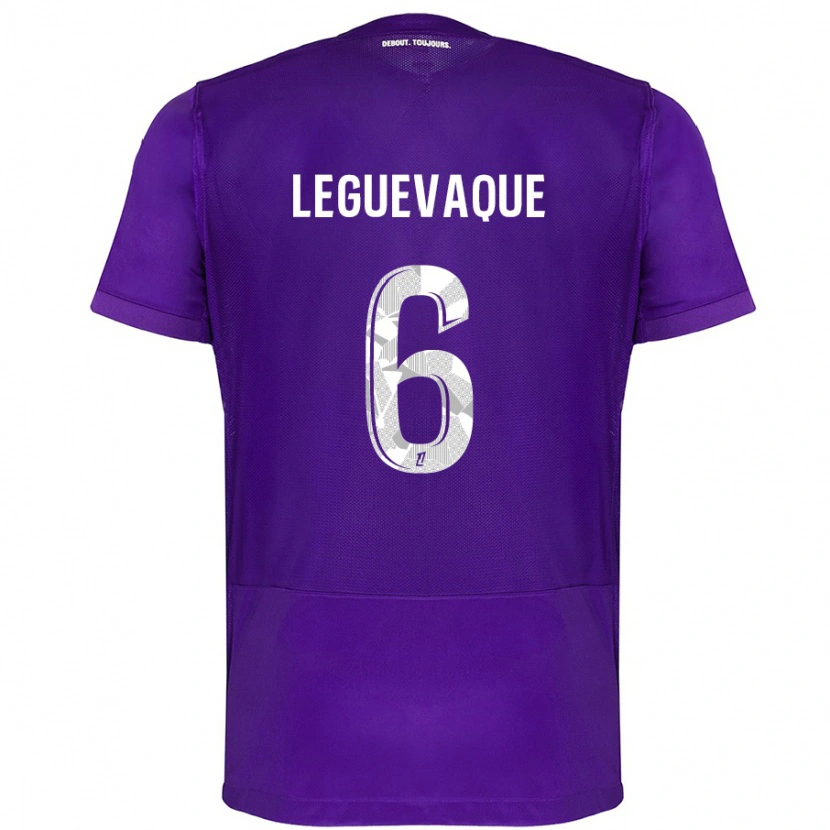 Danxen Women Laurie Leguevaque #6 Purple White Home Jersey 2024/25 T-Shirt