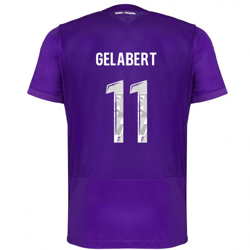 Danxen Women César Gelabert #11 Purple White Home Jersey 2024/25 T-Shirt