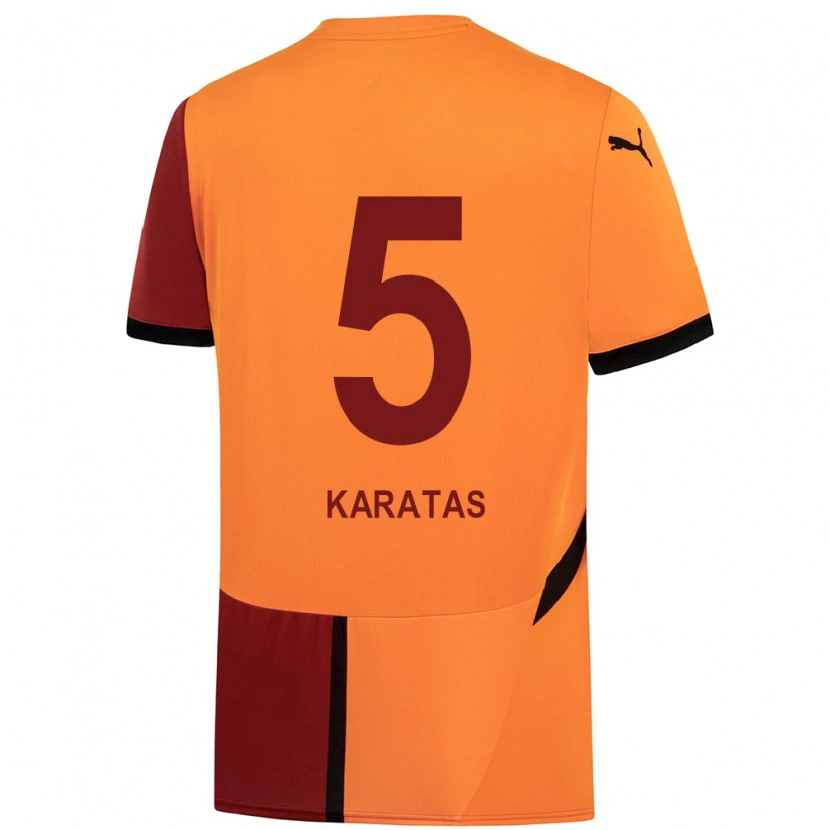 Danxen Women Eda Karataş #5 Yellow Red Home Jersey 2024/25 T-Shirt