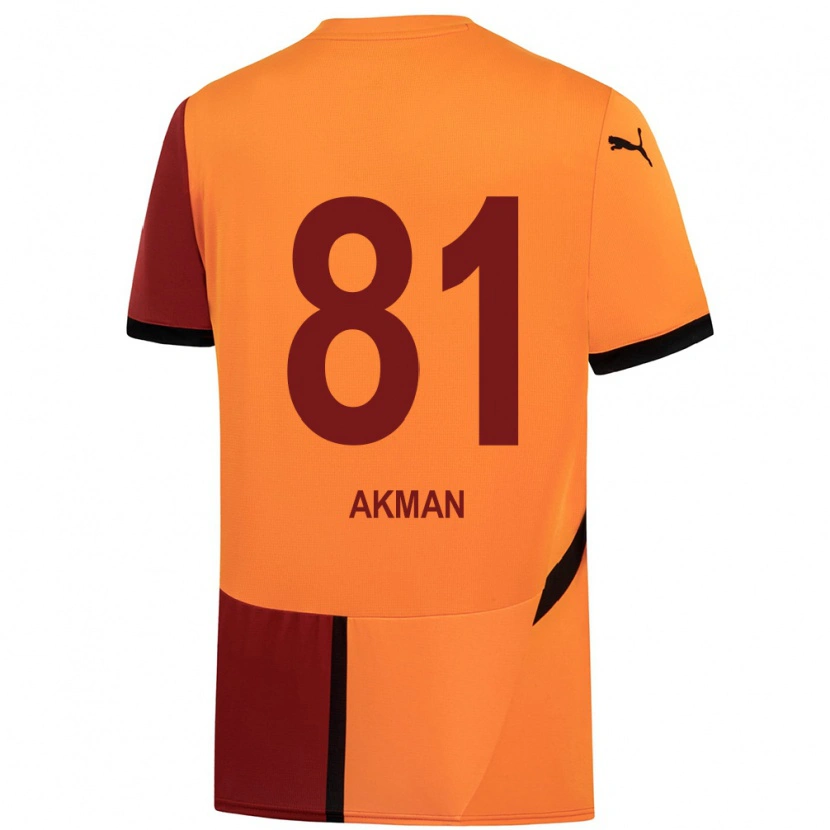 Danxen Women Hamza Akman #81 Yellow Red Home Jersey 2024/25 T-Shirt