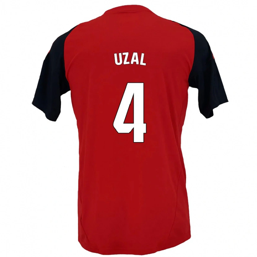 Danxen Women Yeray Uzal #4 Red Black Home Jersey 2024/25 T-Shirt