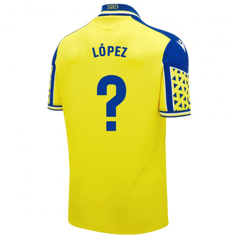 Danxen Women Raúl López #0 Yellow Blue Home Jersey 2024/25 T-Shirt
